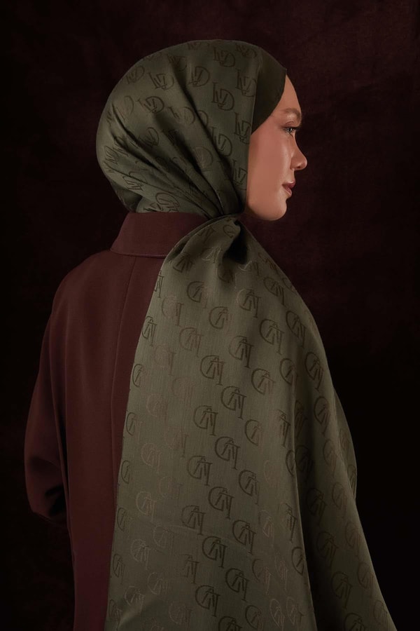 LevidorHaki LVD Baskılı Naia Jakar Şal