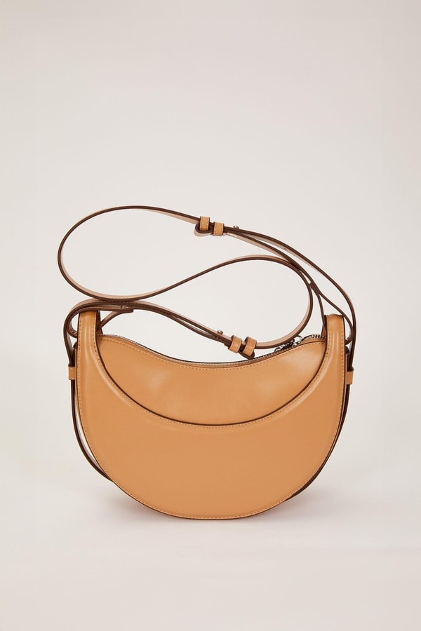 LevidorHaki Zincir Aksesuarlı Baget Omuz Çantası