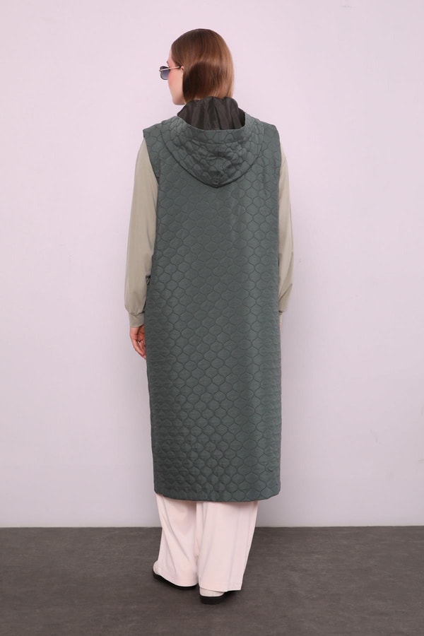 LevidorHaki Zincir Detaylı Yelek