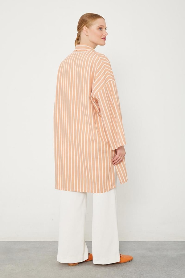 LevidorHardal Çizgili Desen Kimono Takım