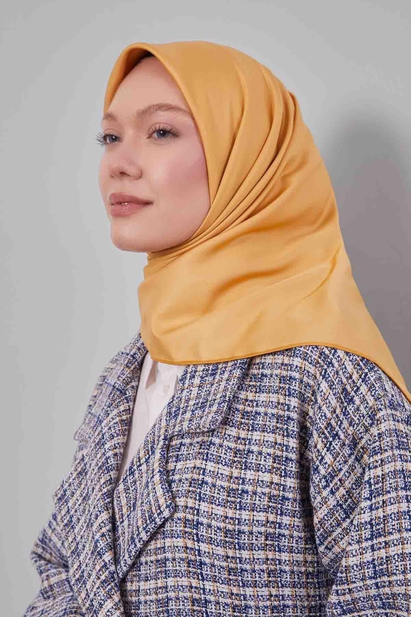 LevidorHardal Düz Renk Trend Twill Eşarp