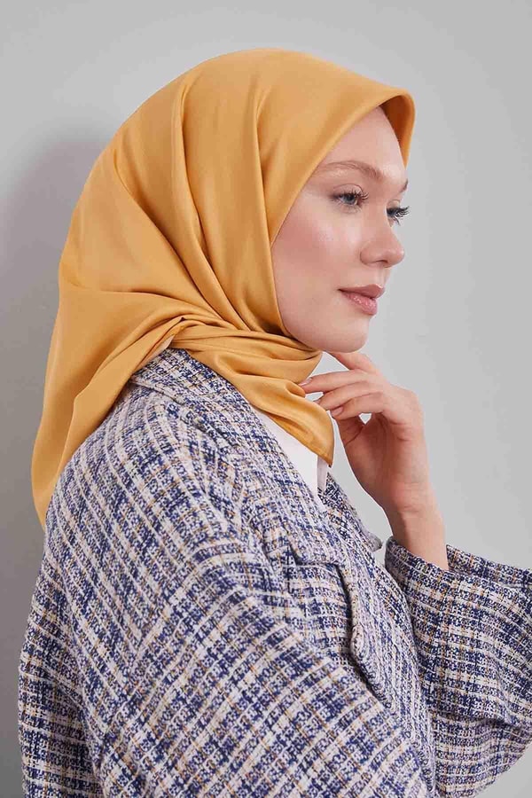 LevidorHardal Düz Renk Trend Twill Eşarp