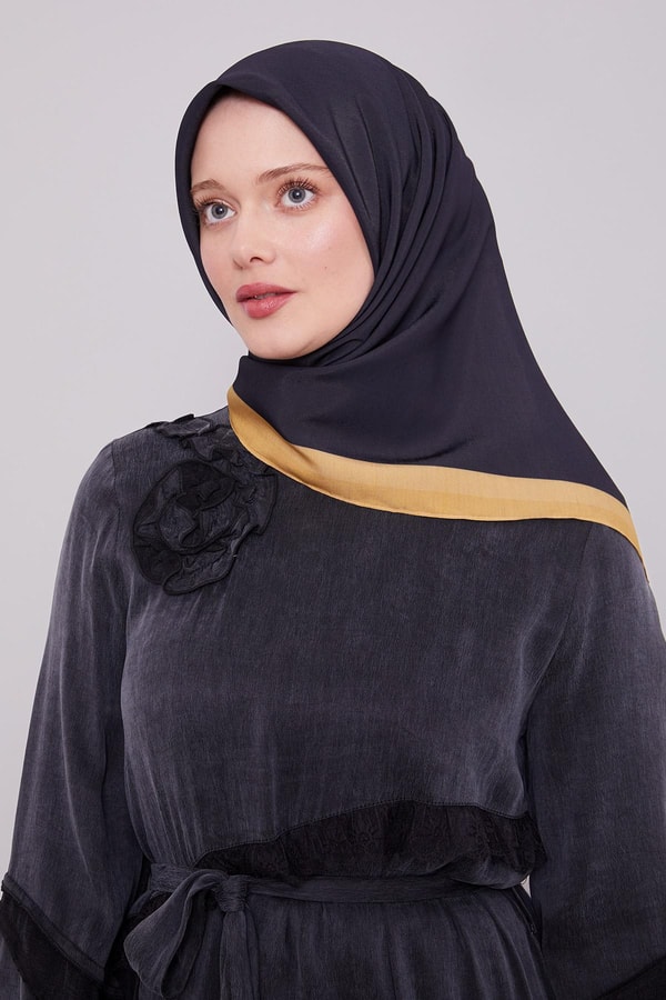 LevidorHardal Kenar Şerit Aura Eşarp