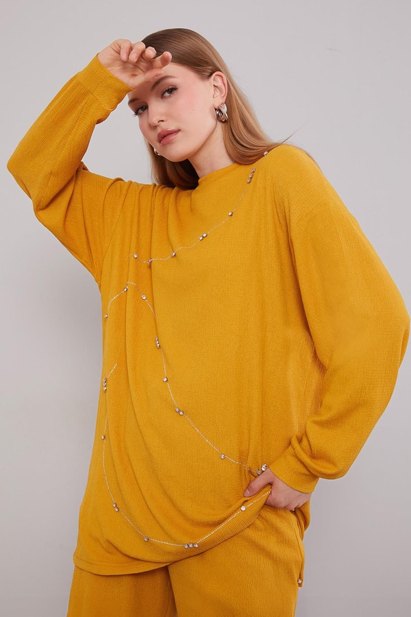 LevidorHardal Şerit Taş Detaylı İkili Takım