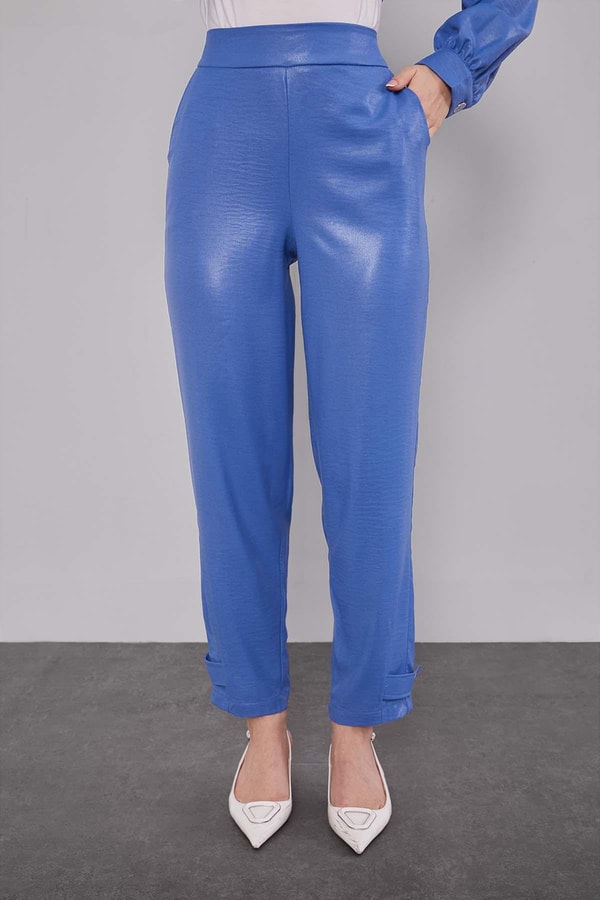 Levidorİndigo Bisiklet Yaka Düğme Detaylı İkili Takım