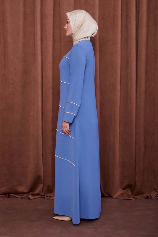 Levidorİndigo Çizgi Detaylı Ferace