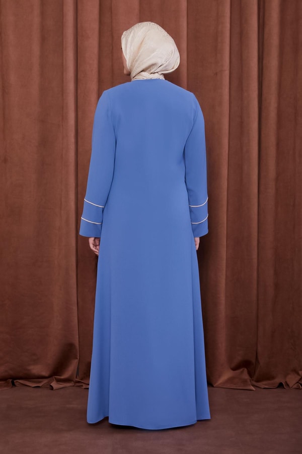 Levidorİndigo Çizgi Detaylı Ferace