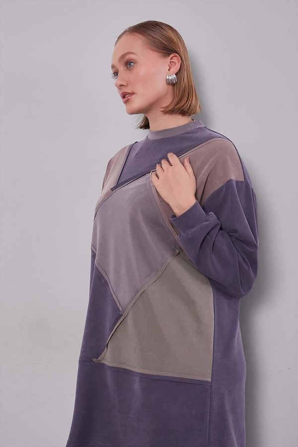 Levidorİndigo Geometrik Model İkili Takım