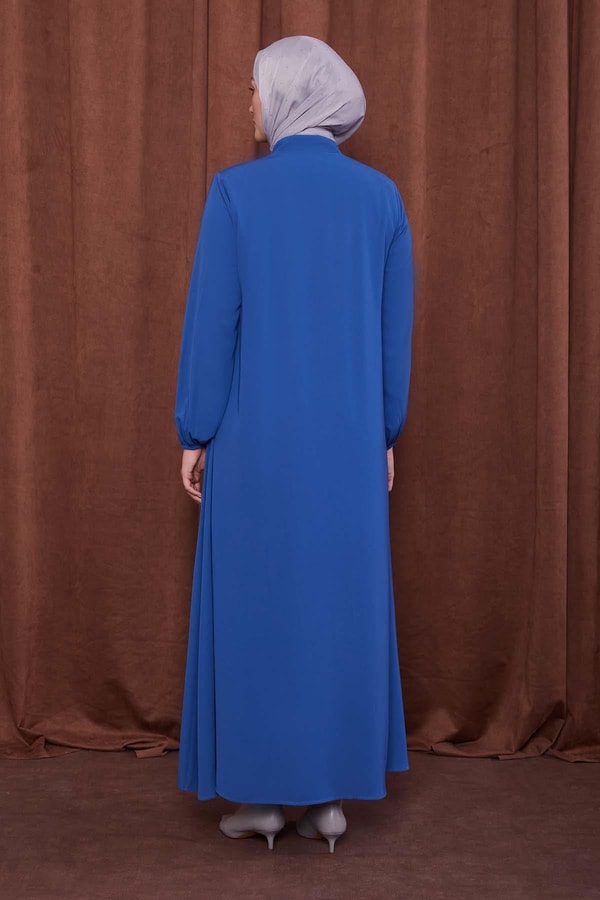 Levidorİndigo Kuş Gözü Detaylı Ferace