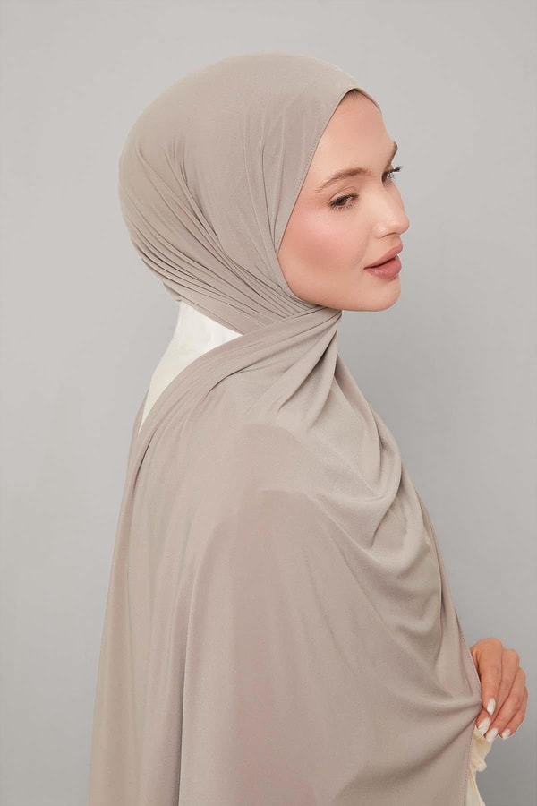 LevidorK.Bej Düz Sandy Şal