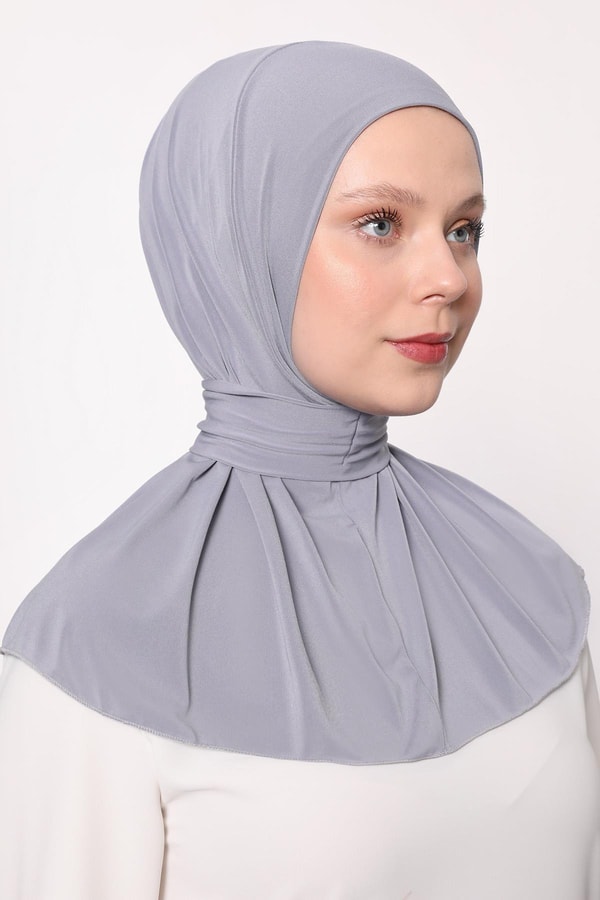 LevidorK.Gri Pratik Spor Çıtçıt Şal Bone