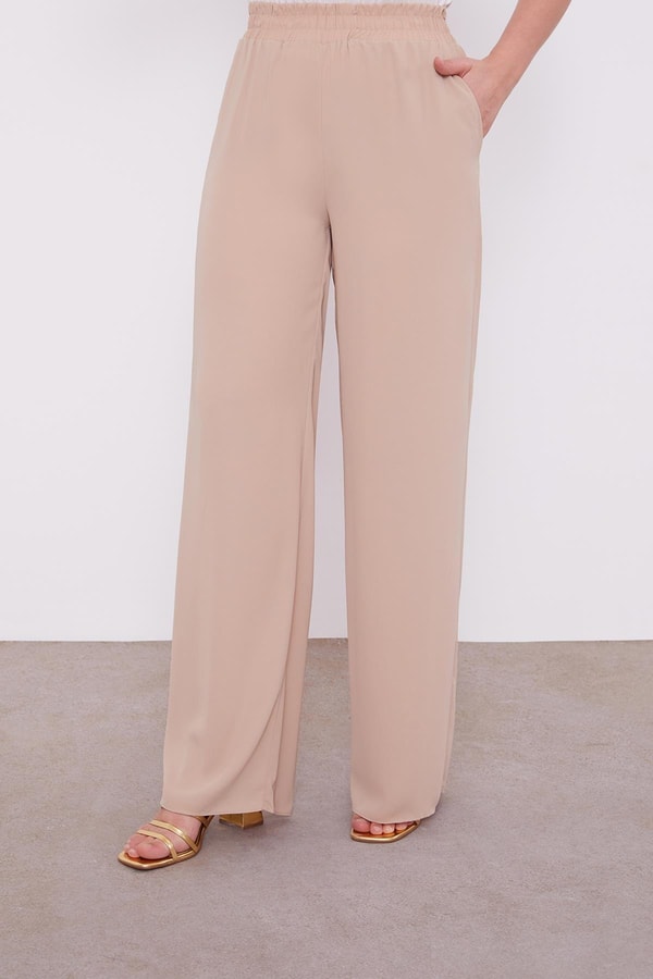 LevidorK.Bej Payet Detay Tunik Takım