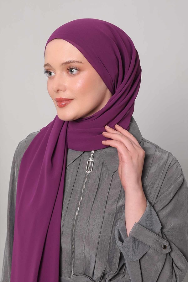 LevidorK.Mor Lux Şifon Şal