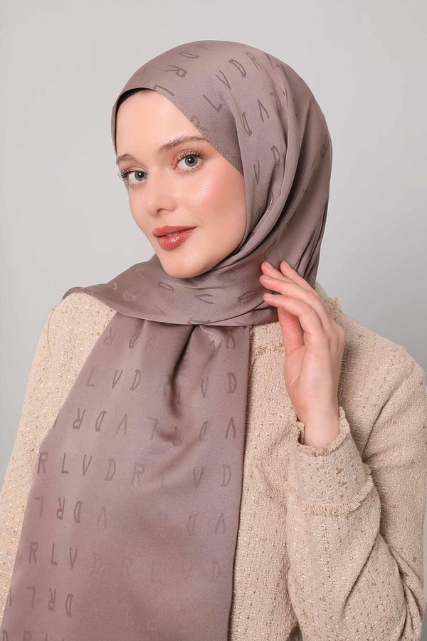 LevidorK.Vizon LVD Baskılı Jakarlı Şal