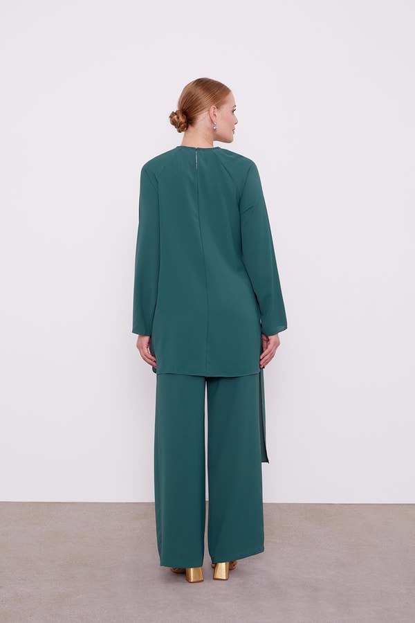 LevidorK.Yeşil ALLER BAĞLAMA İŞLEMELİ İKİLİ TAKIM