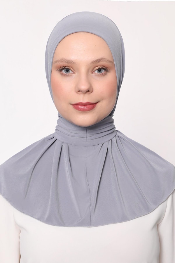 LevidorK.Gri Pratik Spor Çıtçıt Şal Bone