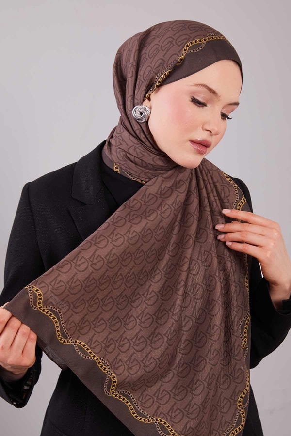 LevidorK.Vizon LVD Baskılı Yün İpek Şal