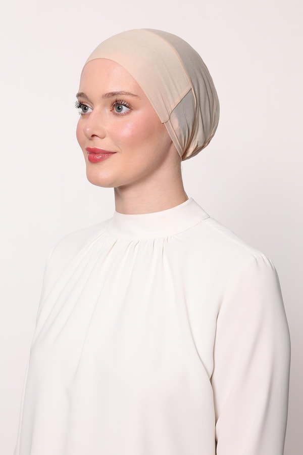 LevidorK.Bej Parisien Dikişsiz Bone