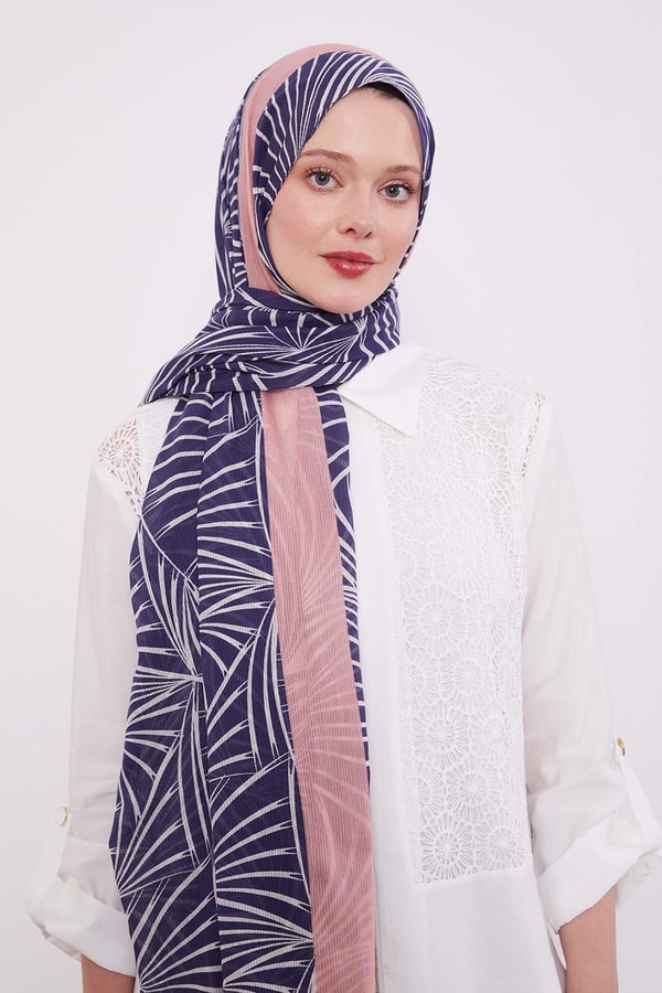 LevidorK.Somon Tropikal Pamuklu Şal