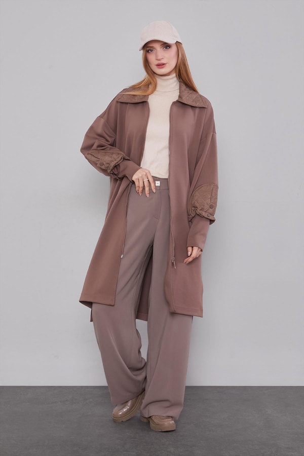 LevidorK.Taş Kol Kapitone Detaylı Kap