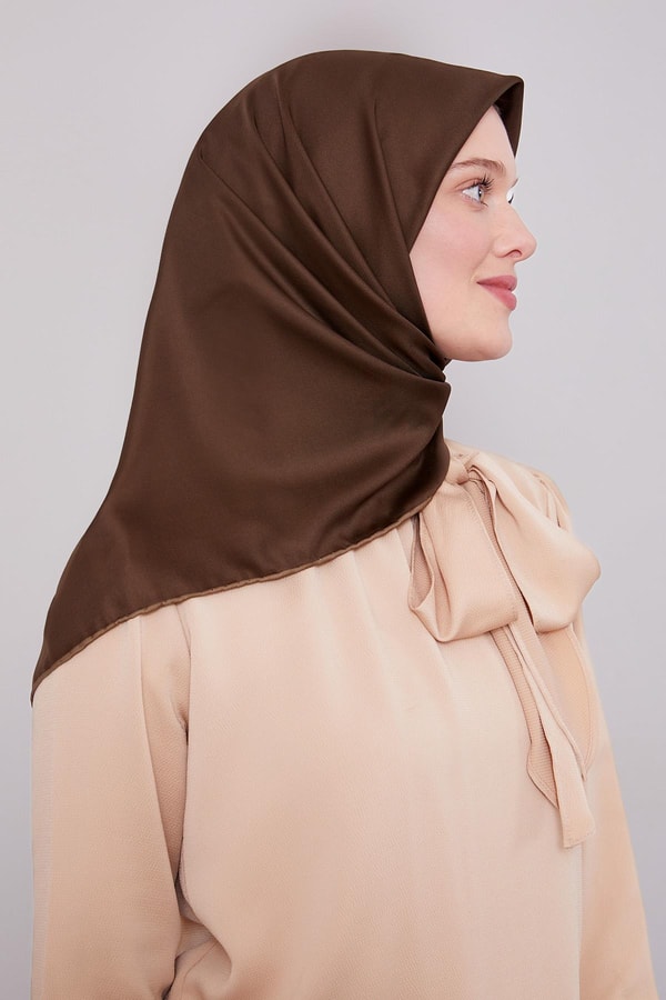 LevidorK.Haki Düz Renk Trend Twill Eşarp