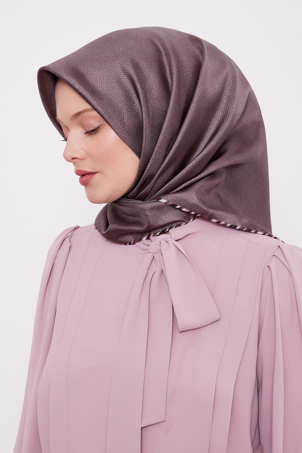 LevidorK.Vizon Benekli Twill İpek Eşarp