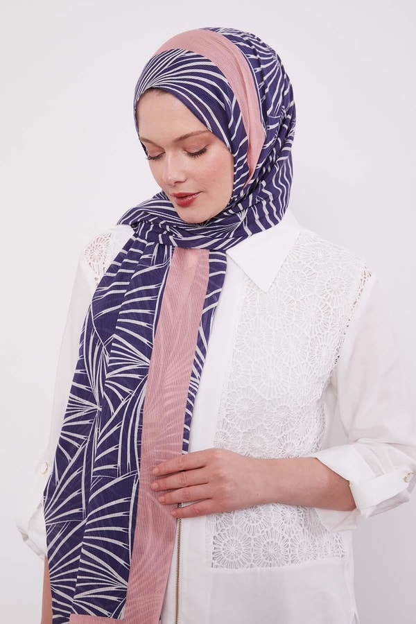 LevidorK.Somon Tropikal Pamuklu Şal