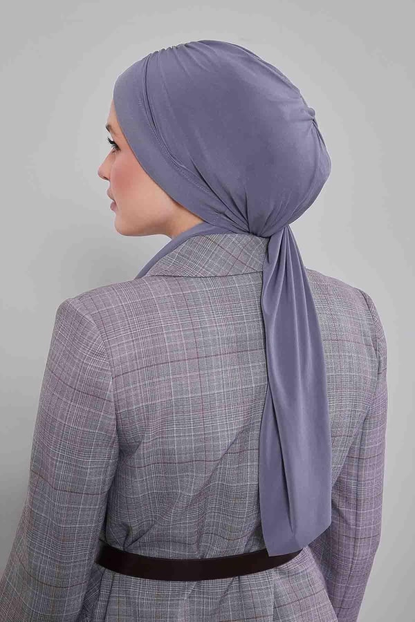 LevidorK.Gri Kelebek Desen Hazır Şal