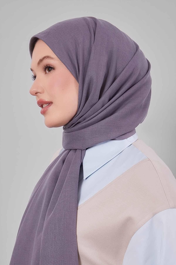 LevidorK.Gri Düz Tensel Şal