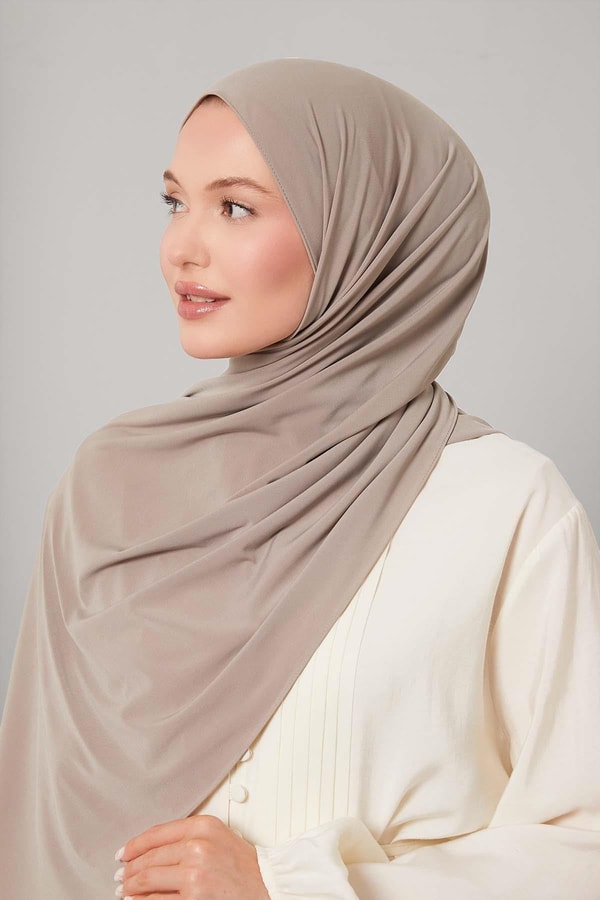 LevidorK.Bej Düz Sandy Şal