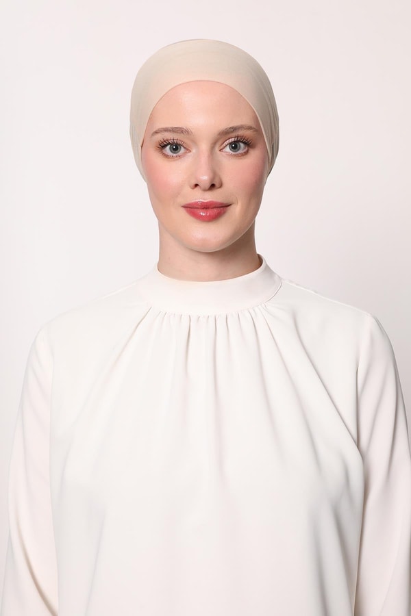 LevidorK.Bej Parisien Dikişsiz Bone