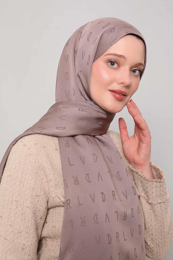 LevidorK.Vizon LVD Baskılı Jakarlı Şal