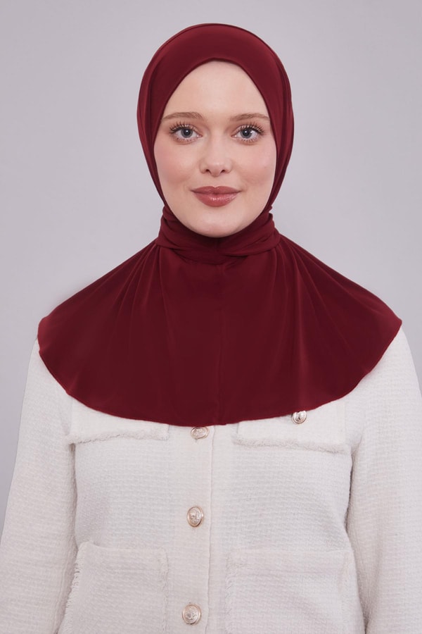 LevidorK.Bordo Pratik Spor Çıtçıt Şal Bone