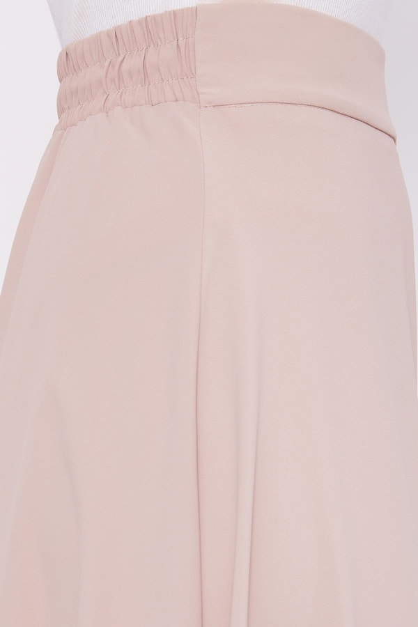 LevidorK.Bej İnci Yaka Detay Etek Takım