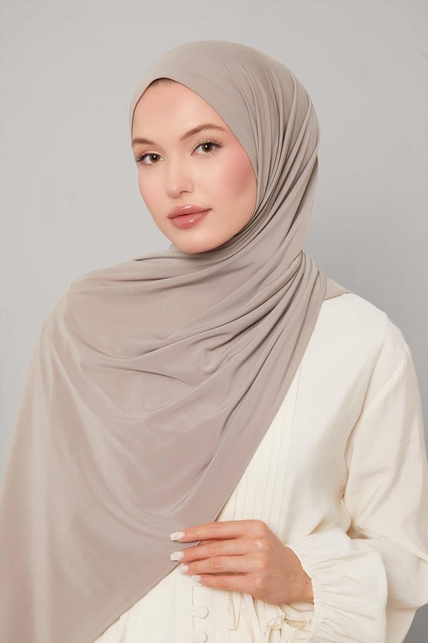 LevidorK.Bej Düz Sandy Şal