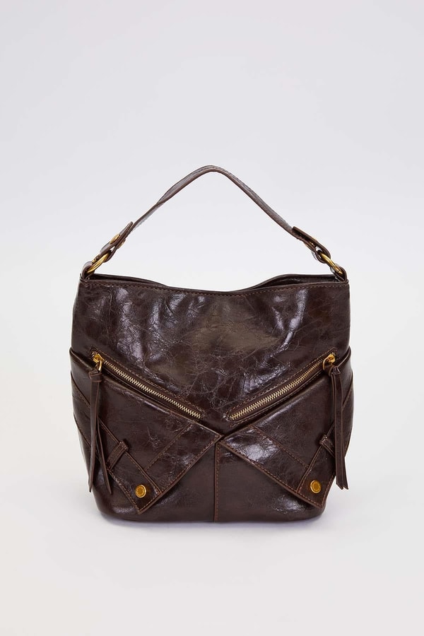 LevidorK.Bordo Cep Görünümlü El Çantası