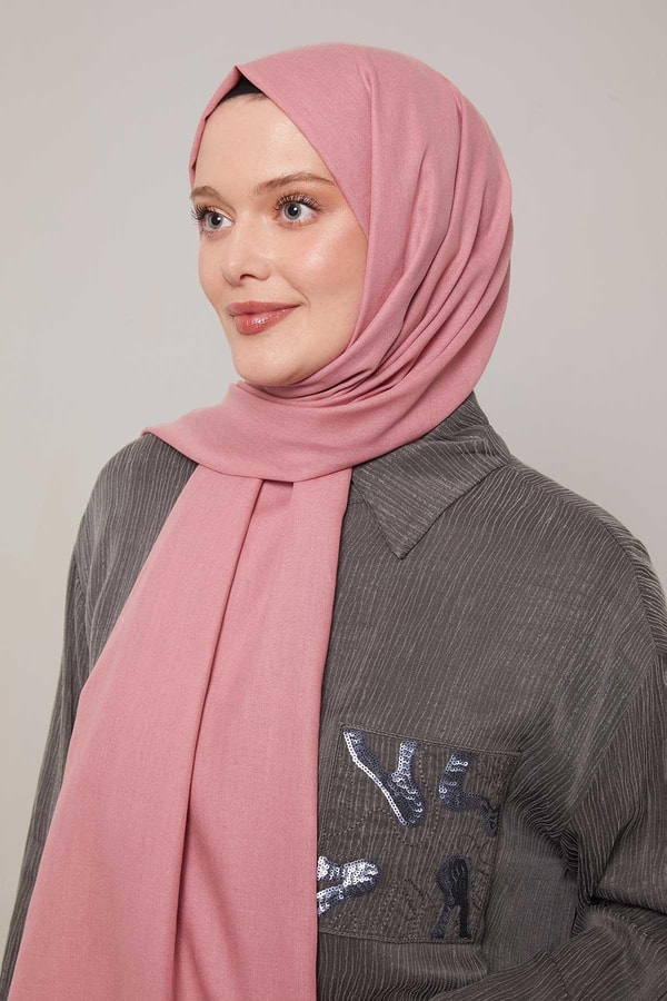 LevidorK.Pembe Düz Tensel Şal
