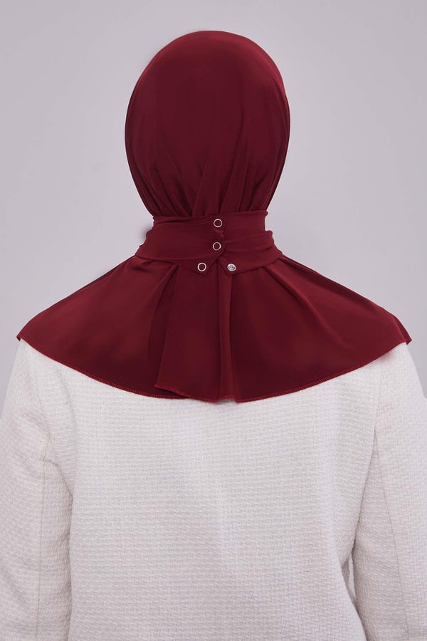 LevidorK.Bordo Pratik Spor Çıtçıt Şal Bone