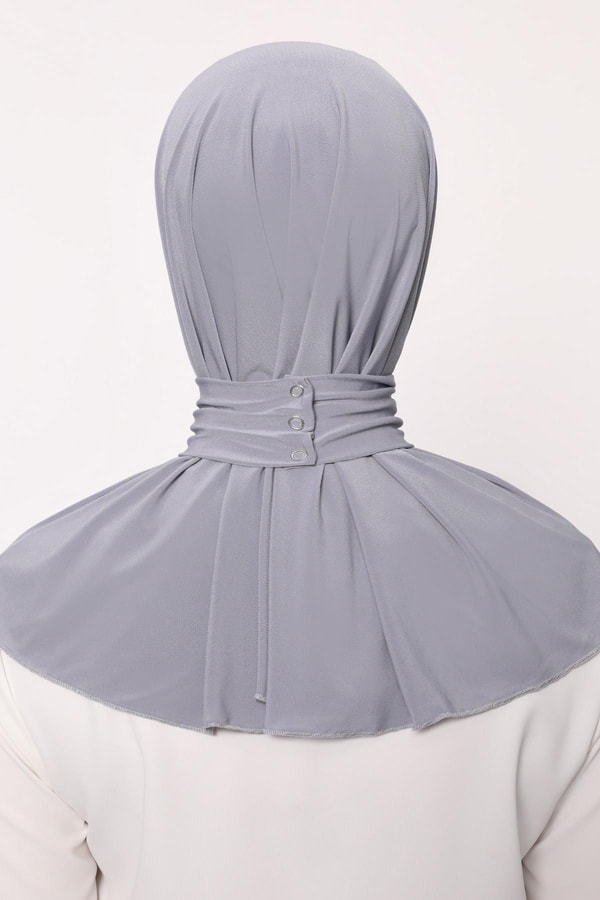 LevidorK.Gri Pratik Spor Çıtçıt Şal Bone