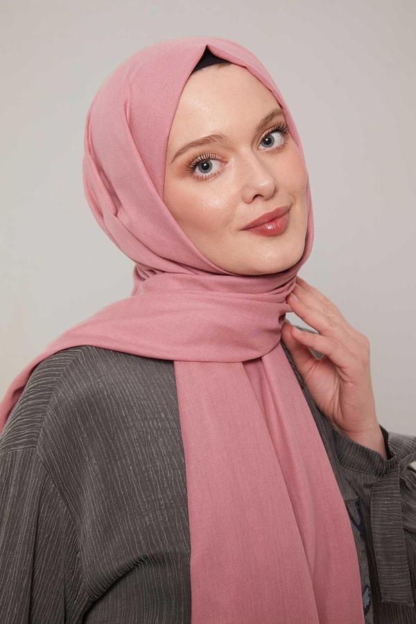 LevidorK.Pembe Düz Tensel Şal