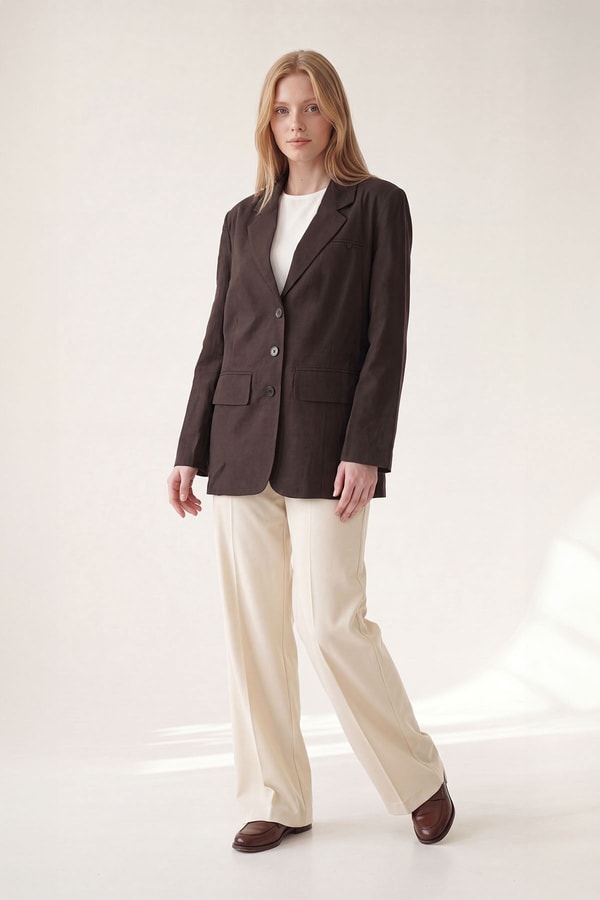 LevidorKahve Blazer Ceket