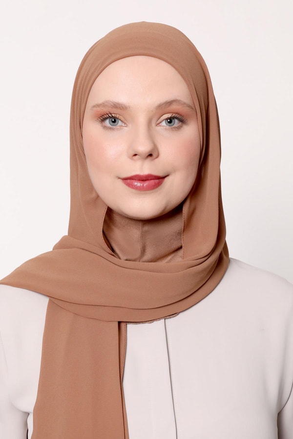 LevidorKahve Büyük Hijap Şifon Şal
