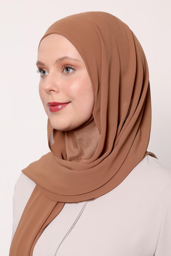 LevidorKahve Büyük Hijap Şifon Şal
