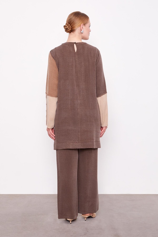 LevidorKahve Çift Renkli İkili Takım