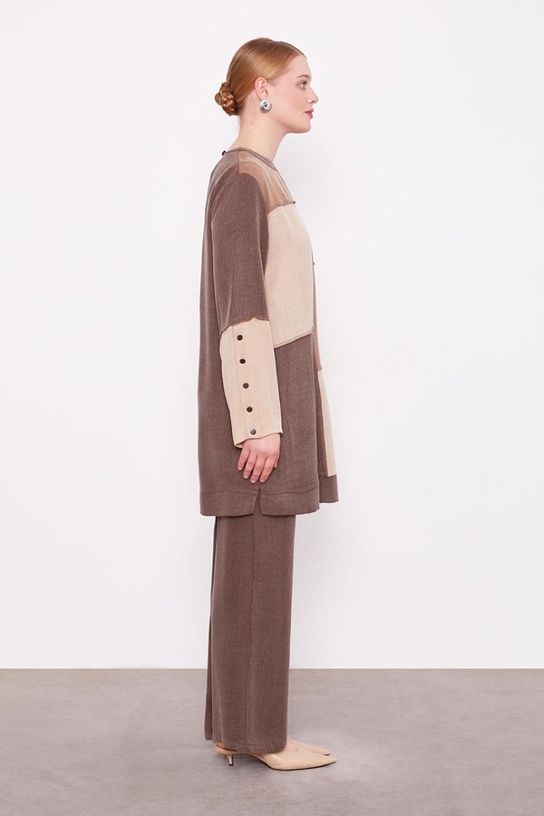 LevidorKahve Çift Renkli İkili Takım