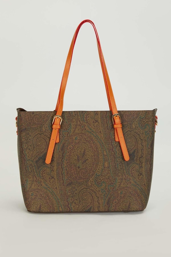 LevidorKahve Çoklu Çanta Detaylı Omuz Çantası