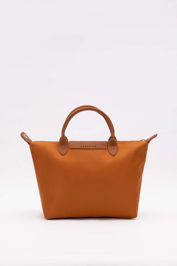 LevidorKahve Deri Kapak Aksesuarlı Omuz Çantası