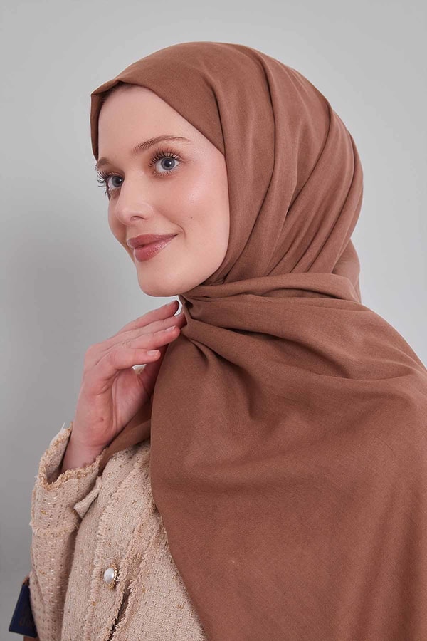 LevidorKahve Düz Tensel Şal
