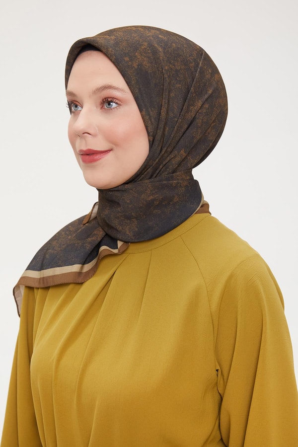 LevidorKahve Ebruli Aura Eşarp