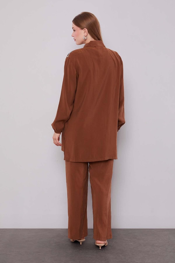 LevidorKahve File Baskılı İkili Takım